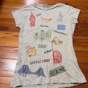 Urban Graphic Women's Tee - Cream